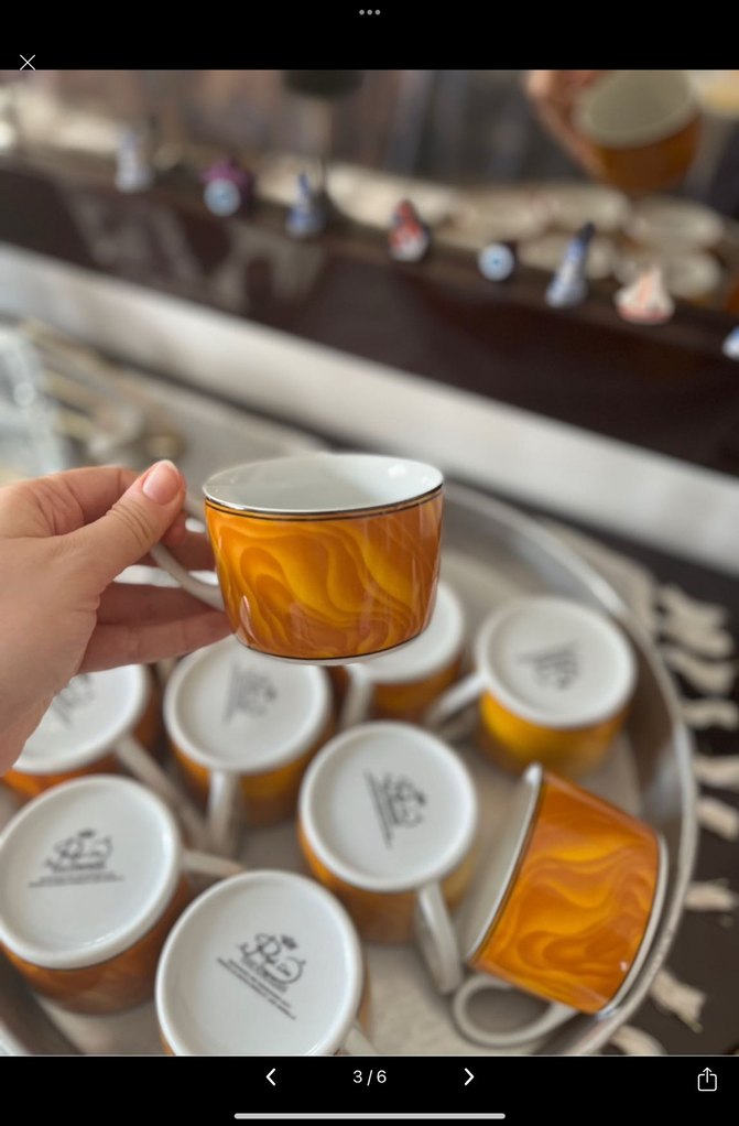 Hollanda Porseleni 11 Parça Fincan - Görsel 3