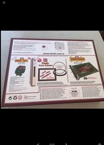 1000 Parça Kırmızı Temalı Puzzle - Görsel 3