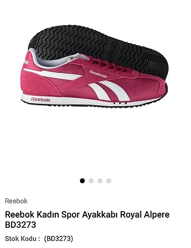 40 Beden Reebok Royal Alperez Run Kadın Spor Pembe Ayakkabı