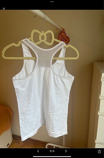 Beyaz Likralı Body Atlet - Görsel 4