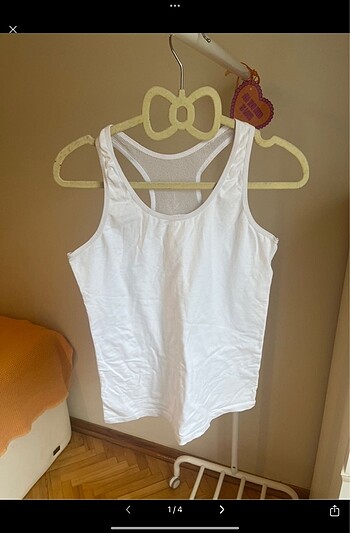 Beyaz Likralı Body Atlet - Görsel 5