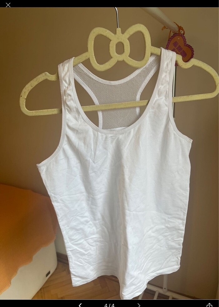 Beyaz Likralı Body Atlet - Görsel 2