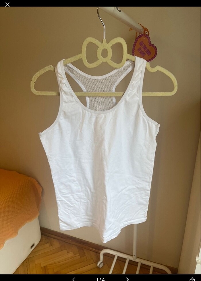 Beyaz Likralı Body Atlet - Görsel 5