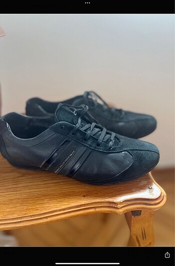 Beverly Hills Siyah Deri Spor Ayakkabı - Görsel 5