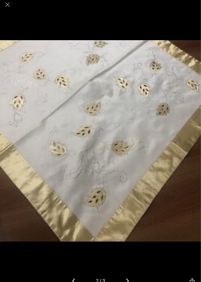 Gold Beyaz Örtü - Görsel 3