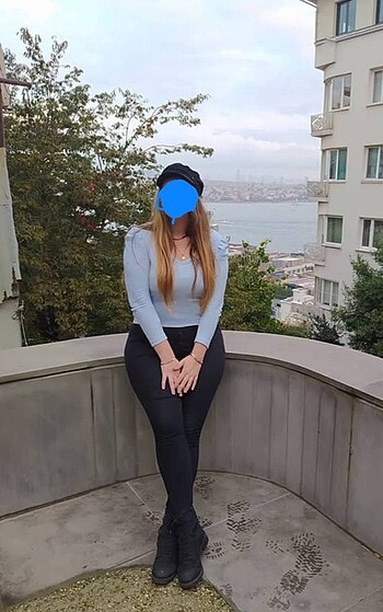 Pinterest Mavi Prenses Kol Kazak - Görsel 3