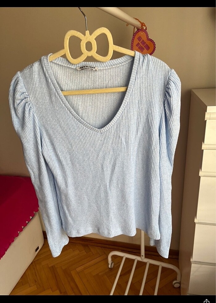 Pinterest Mavi Prenses Kol Kazak - Görsel 4