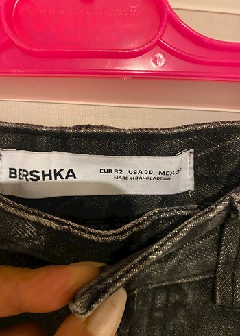 32 Beden Gri Bağcıklı Bol Kesim Midi Denim Pantolon