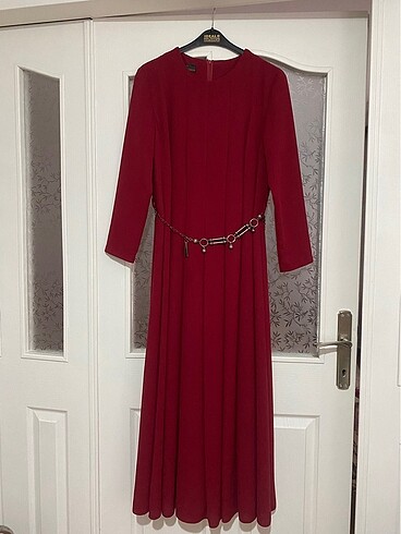 Bordo elbise