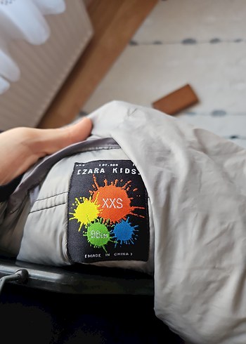 Erkek Çocuk Fermuarlı Gri Kaban - Görsel 3