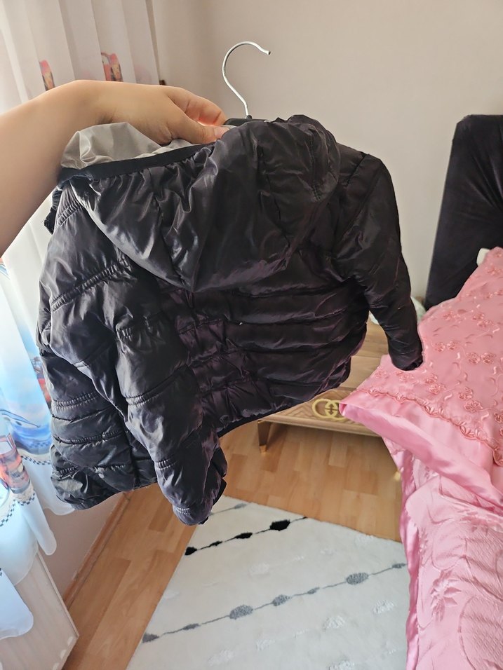 Erkek Çocuk Fermuarlı Gri Kaban - Görsel 2