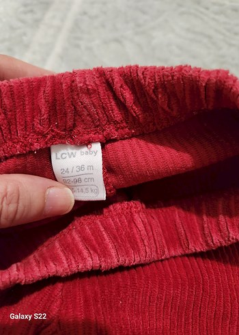 Kız Çocuk Kırmızı Triko Tayt - Görsel 3