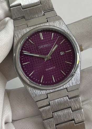 Seiko Parlak Mor Kadranlı Erkek Kol Saati