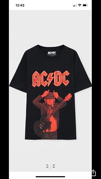 Pull And Bear Acdc T Shirt