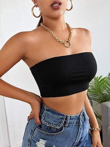 Straplez Crop