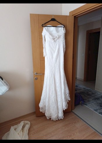 çıkartılabilir etekli balık model gelinlik - Görsel 7