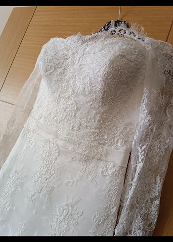 çıkartılabilir etekli balık model gelinlik - Görsel 9