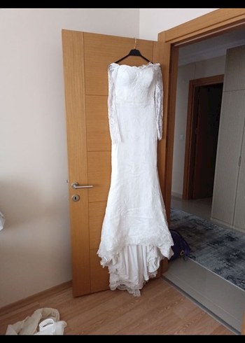 çıkartılabilir etekli balık model gelinlik - Görsel 5