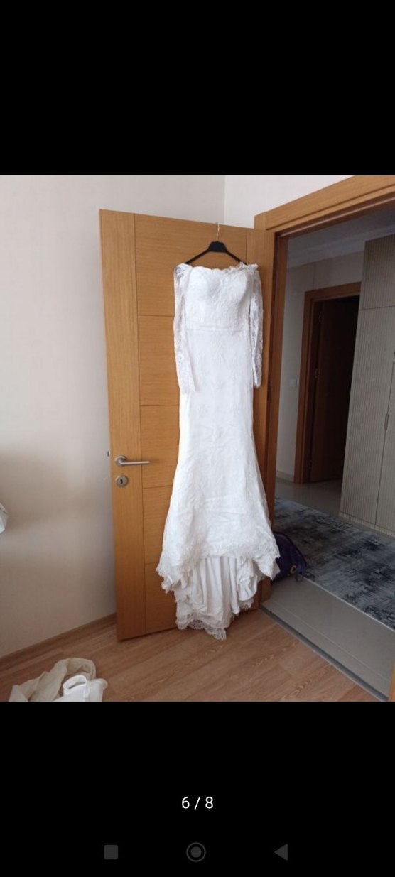 çıkartılabilir etekli balık model gelinlik - Görsel 5