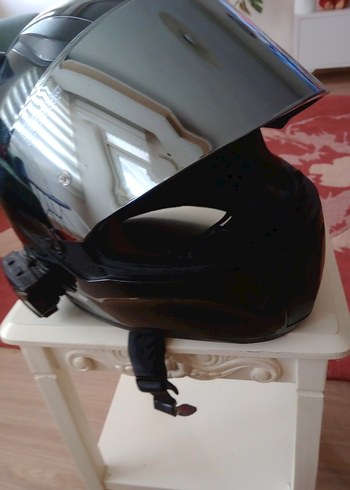 Siyah LS2 Kemerli Motosiklet Kaskı - Görsel 6