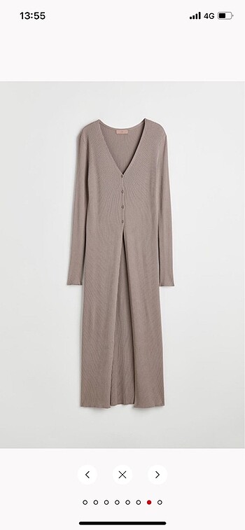H&M H&m fitilli uzun hirka