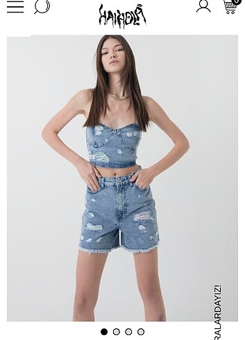 Haihola Denim Crop