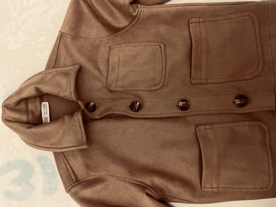 Bej Süet Düğmeli Erkek Çocuk Ceketi - Görsel 5