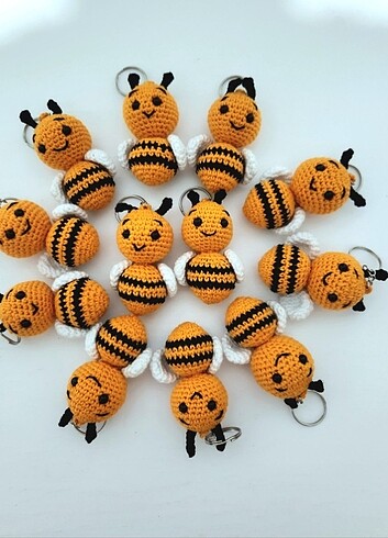  Beden Renk Amigurumi anahtarlık, Toplu satış 25 adet