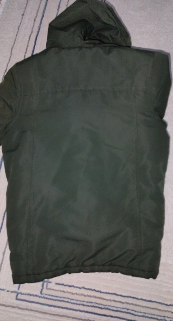 Erkek Çocuk Haki Fermuarlı Mont - Görsel 4