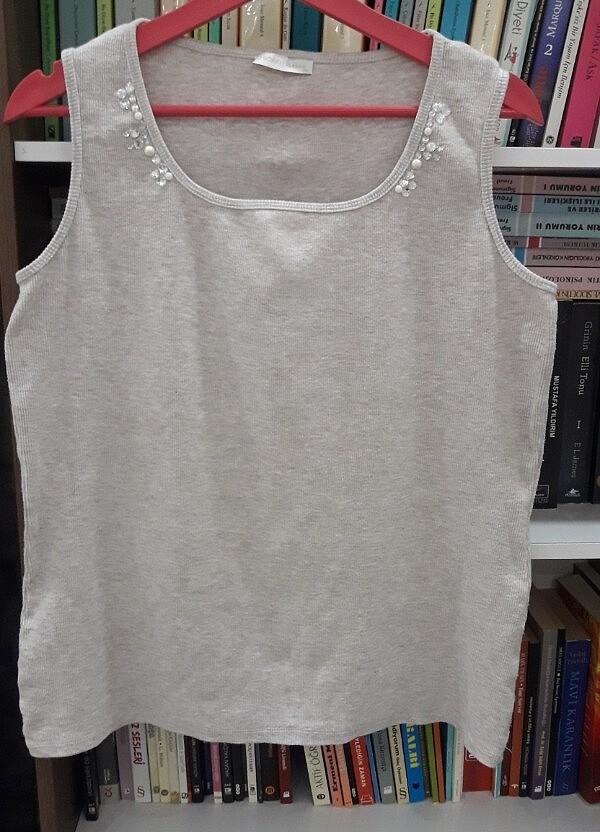 Kolsuz fitilli penye bluz - Görsel 2