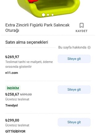 Aşırı Sağlam salıncak