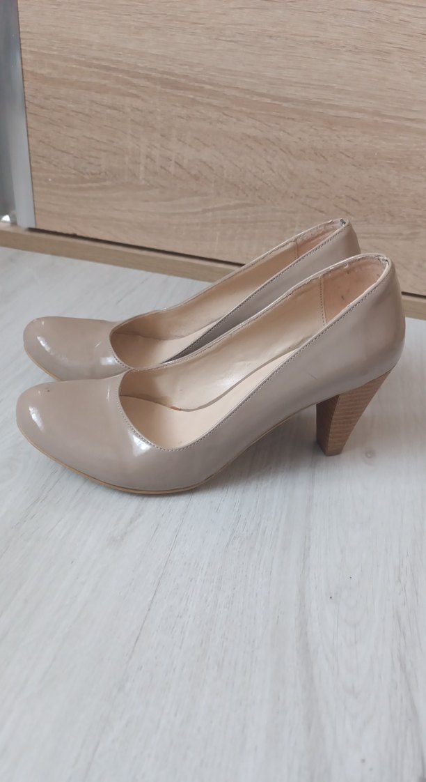 Bej Stiletto Topuklu Kadın Ayakkabı - Görsel 2