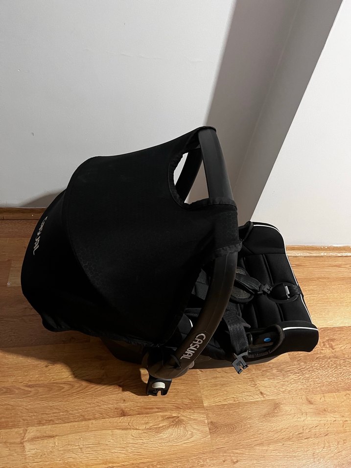 Siyah Bebek Arabası ve Taşıma Koltuğu - Görsel 3