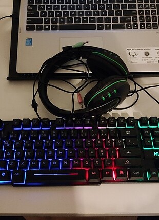 NUO ÜÇLÜ GAMING SET (KLAVYE, MOUSE VE KULAKLIK)