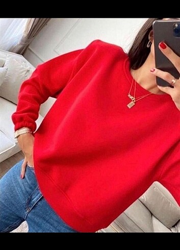 m Beden Zara Kırmızı sweat