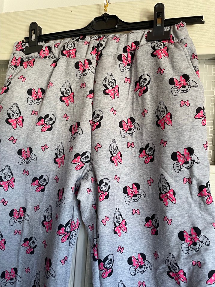 Gri Baskılı  Pijama Altı - Görsel 2