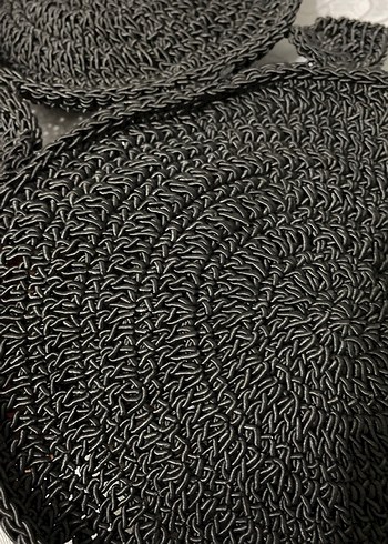 Bohem Siyah Örgü Dekoratif Tabak Altlığı - Görsel 13