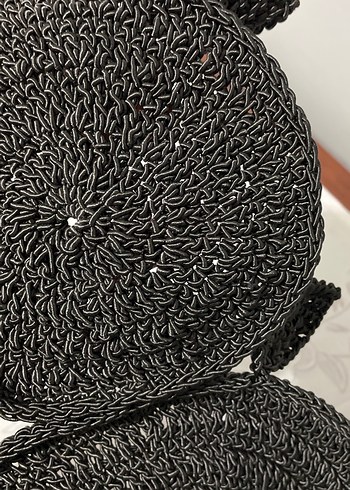 Bohem Siyah Örgü Dekoratif Tabak Altlığı - Görsel 14