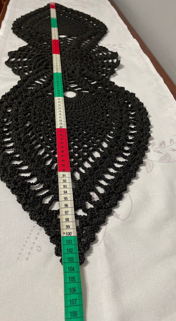 Siyah Gotik El Yapımı Dantel Masa Örtüsü - Görsel 5