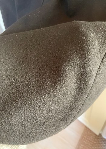 Düğmeli Siyah Uzun Kadın Kaban - Görsel 12