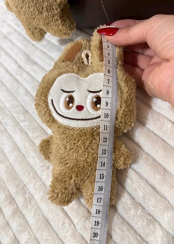 Bej Peluş Tavşan Anahtarlık - Görsel 4