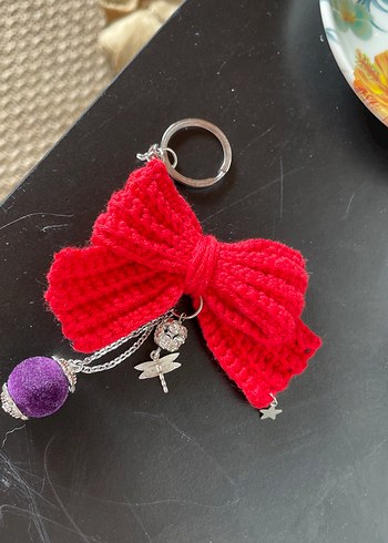 Renkli Püsküllü Kadın Anahtarlık - Görsel 2