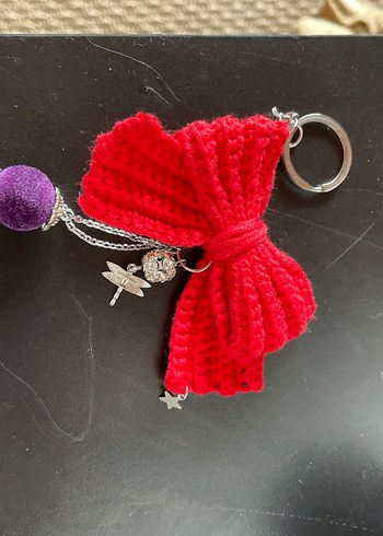 Renkli Püsküllü Kadın Anahtarlık - Görsel 3