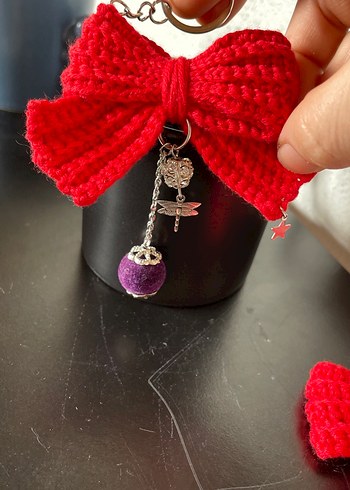 Renkli Püsküllü Kadın Anahtarlık - Görsel 7