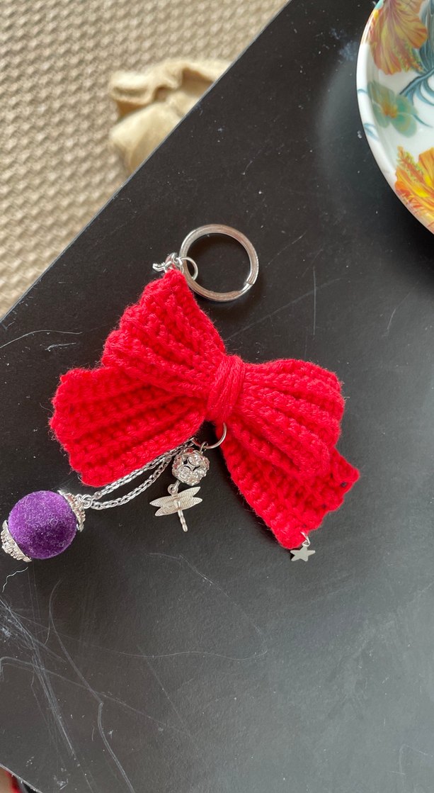 Renkli Püsküllü Kadın Anahtarlık - Görsel 2