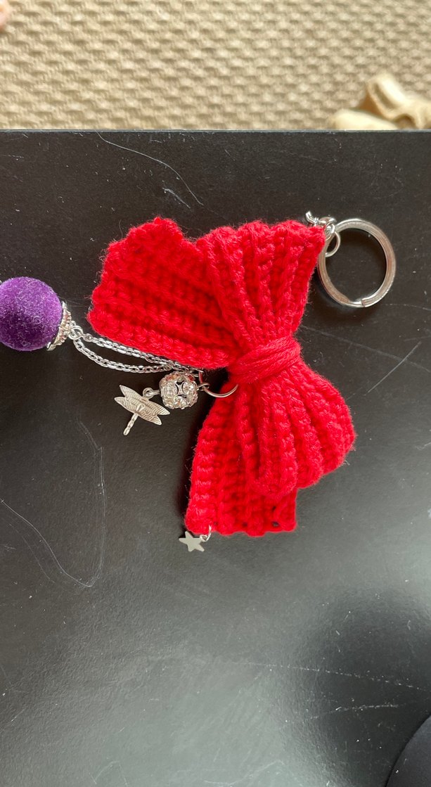 Renkli Püsküllü Kadın Anahtarlık - Görsel 3