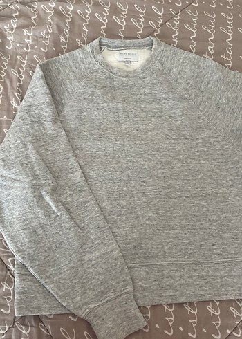 xs Beden Pull and bear gri Basic Sweatshirt