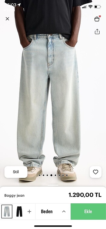 36 Beden Baggy jean