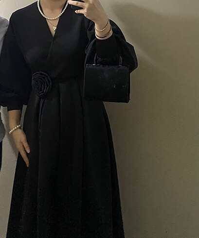Zara Abiye elbise scuba kumaş