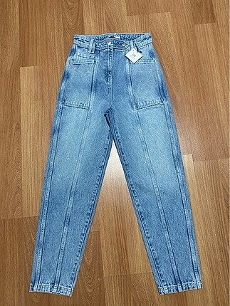 Pull&Bear yüksel bel straight fit jean-34